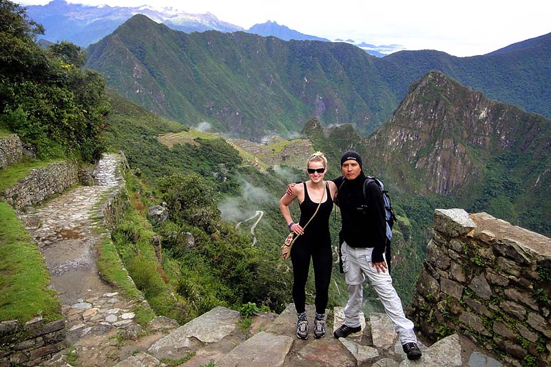 Entrance to Machu Picchu by the Inca Trail 