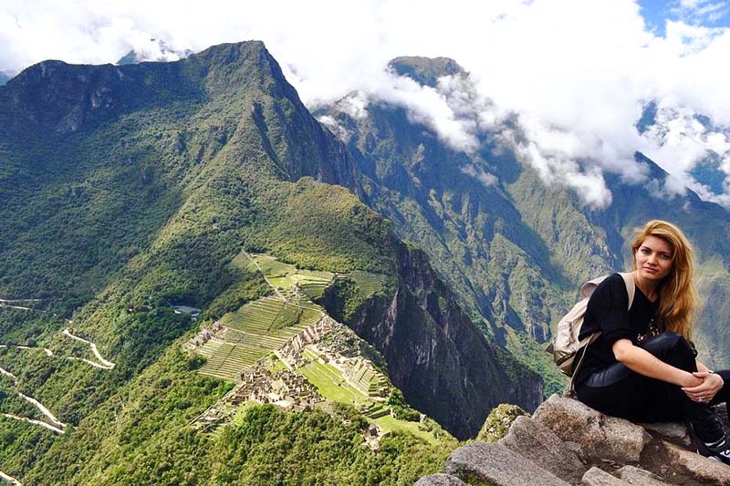 Machu Picchu observado da montanha Huayna Picchu