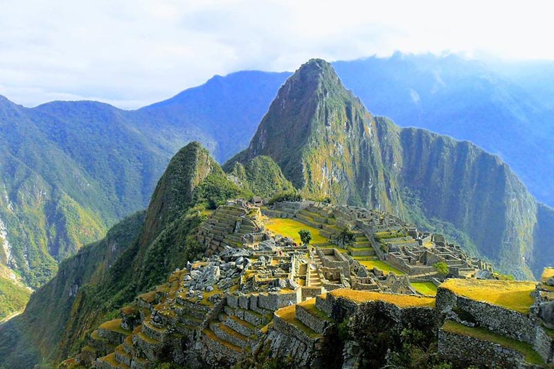 Unglaubliche Landschaft von Machu Picchu