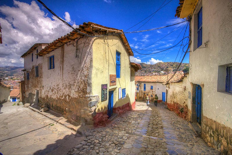 Typical streets of the San Blas neighborhood