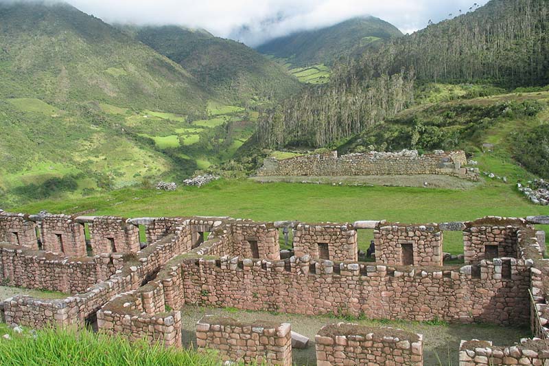 Inca constructions in Vilcabamba that served as a refuge for the last Incas