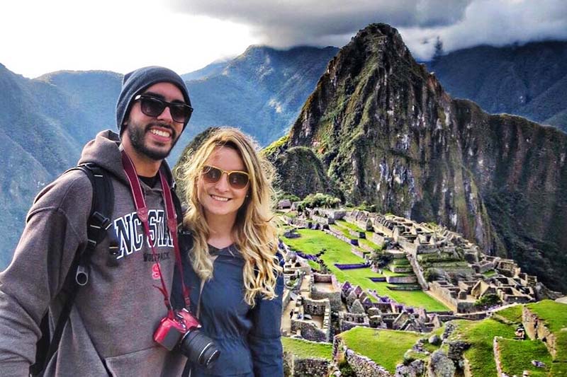 Tourists in Machu Picchu