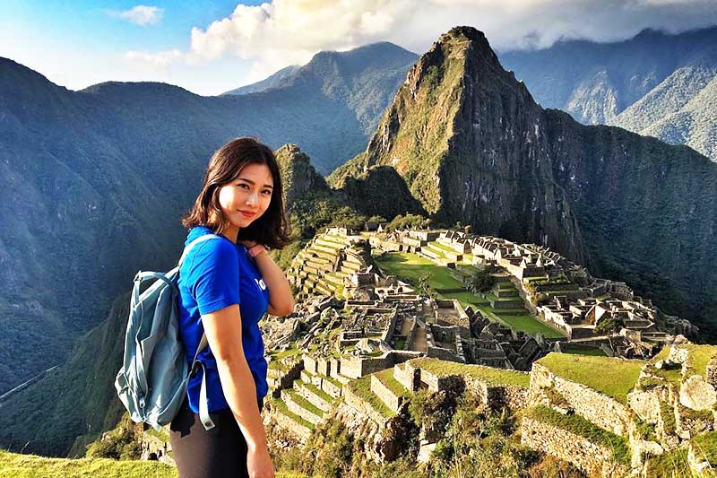 Cartão postal clássico de Machu Picchu Cartão postal clássico de Machu Picchu