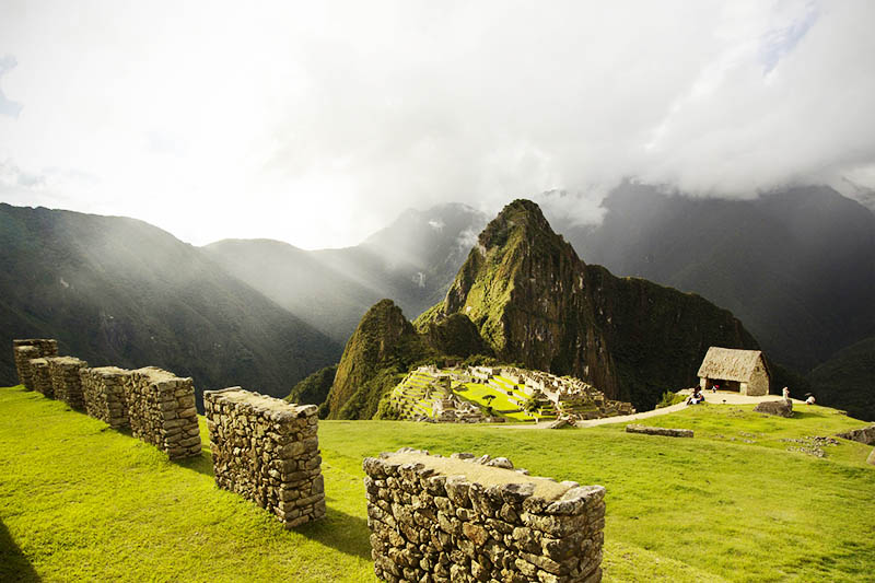 Vista da cidade inca de Machu Picchu 