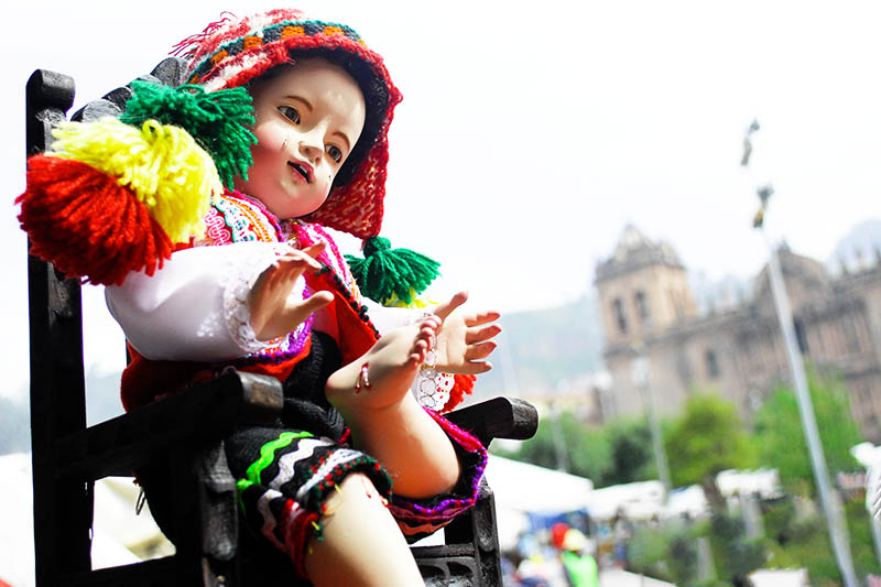 Representación andina del niño Jesus también conocido como el niño de la espina