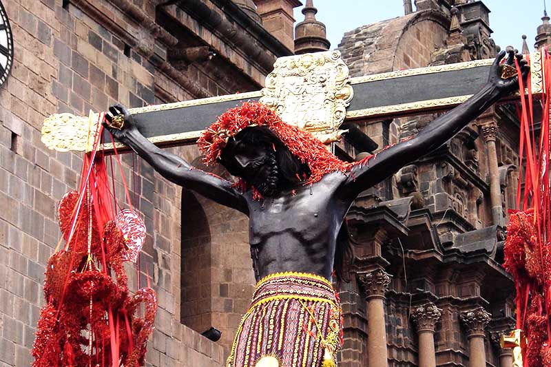 Imagen del Señor de los Temblores del Cusco