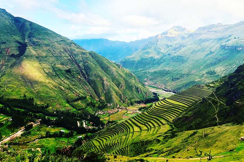 Andenes del parque arqueológico de Pisac