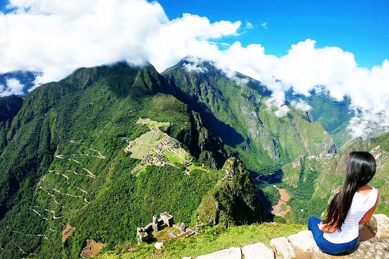 View from the top of Huayna Picchu