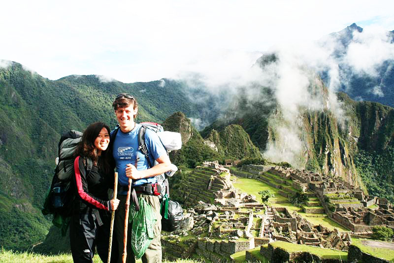 Turista em Machu Picchu