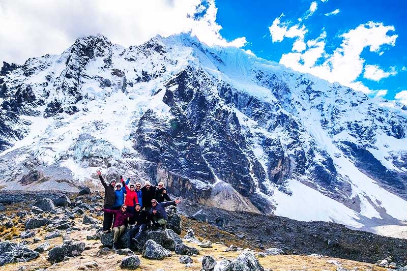El Apu Salkantay Vista de la montaña Salkantay