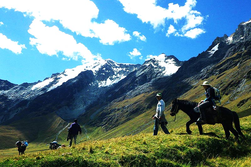 Paisaje Salkantay Trek Camino a Machu Picchu atravez del Salkantay Trek