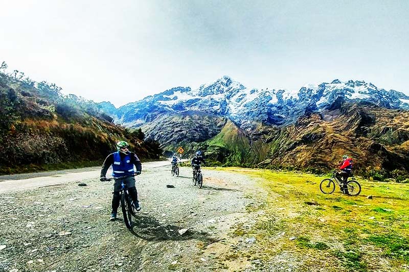 Ciclistas en el abra Malaga