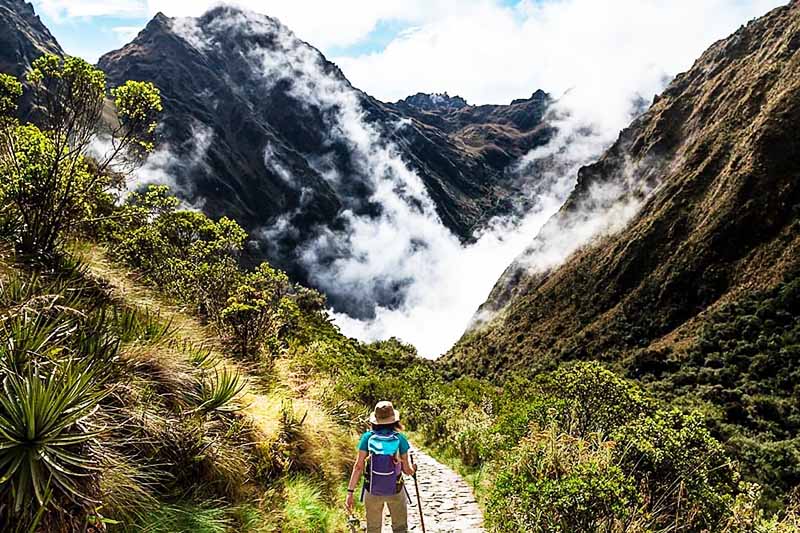 Paesaggio di viaggio Inca Trail