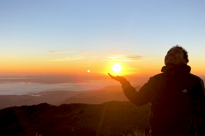 Nascer do sol em Tres Cruces - Paucartambo