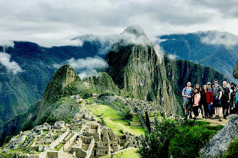 Touristen in Machu Picchu