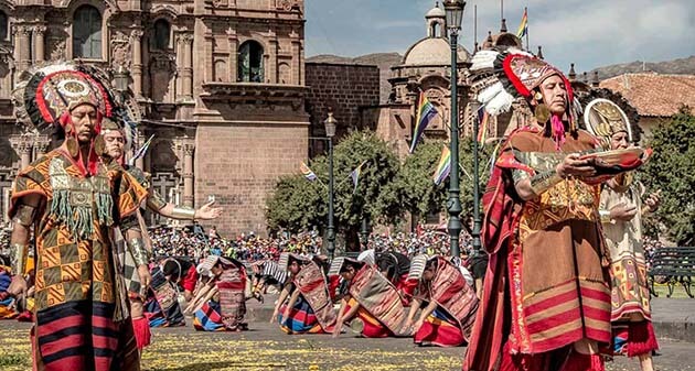 Inti Raymi plaza Armas