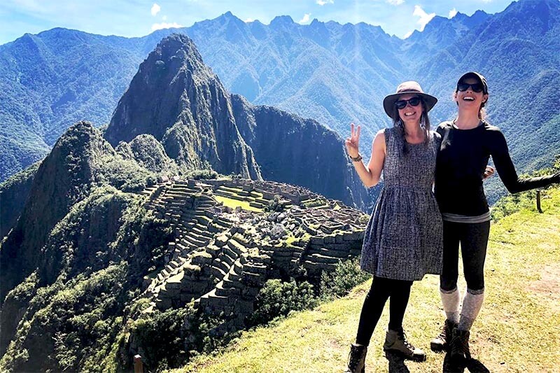 Tourists in Machu Picchu