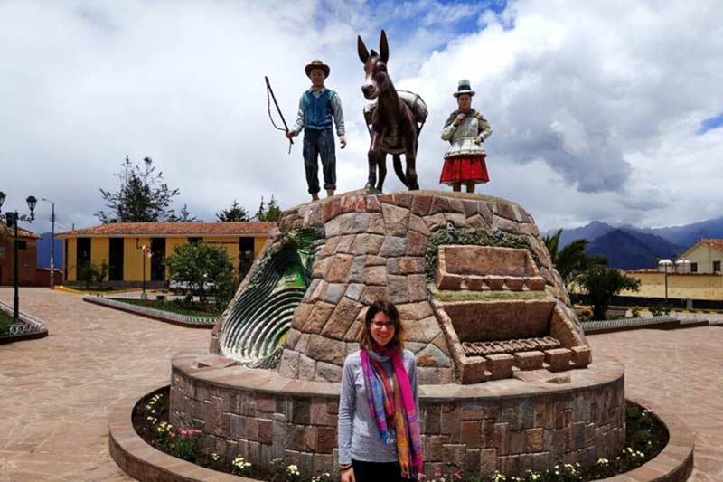 Main square of the town of Maras