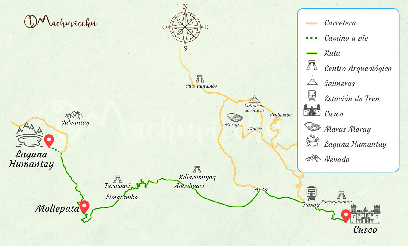 Mapa para llegar a Moray