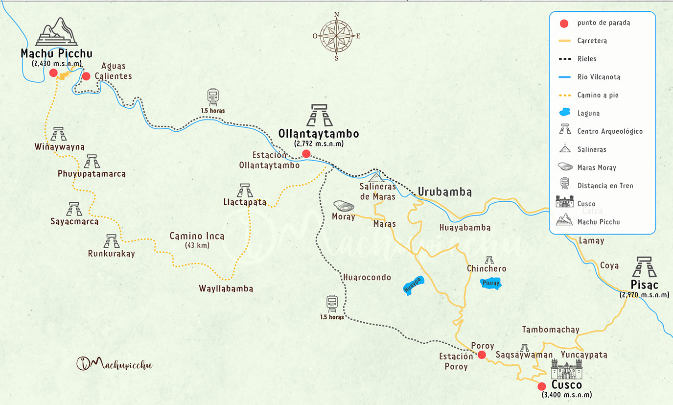 Mapa para llegar a Moray