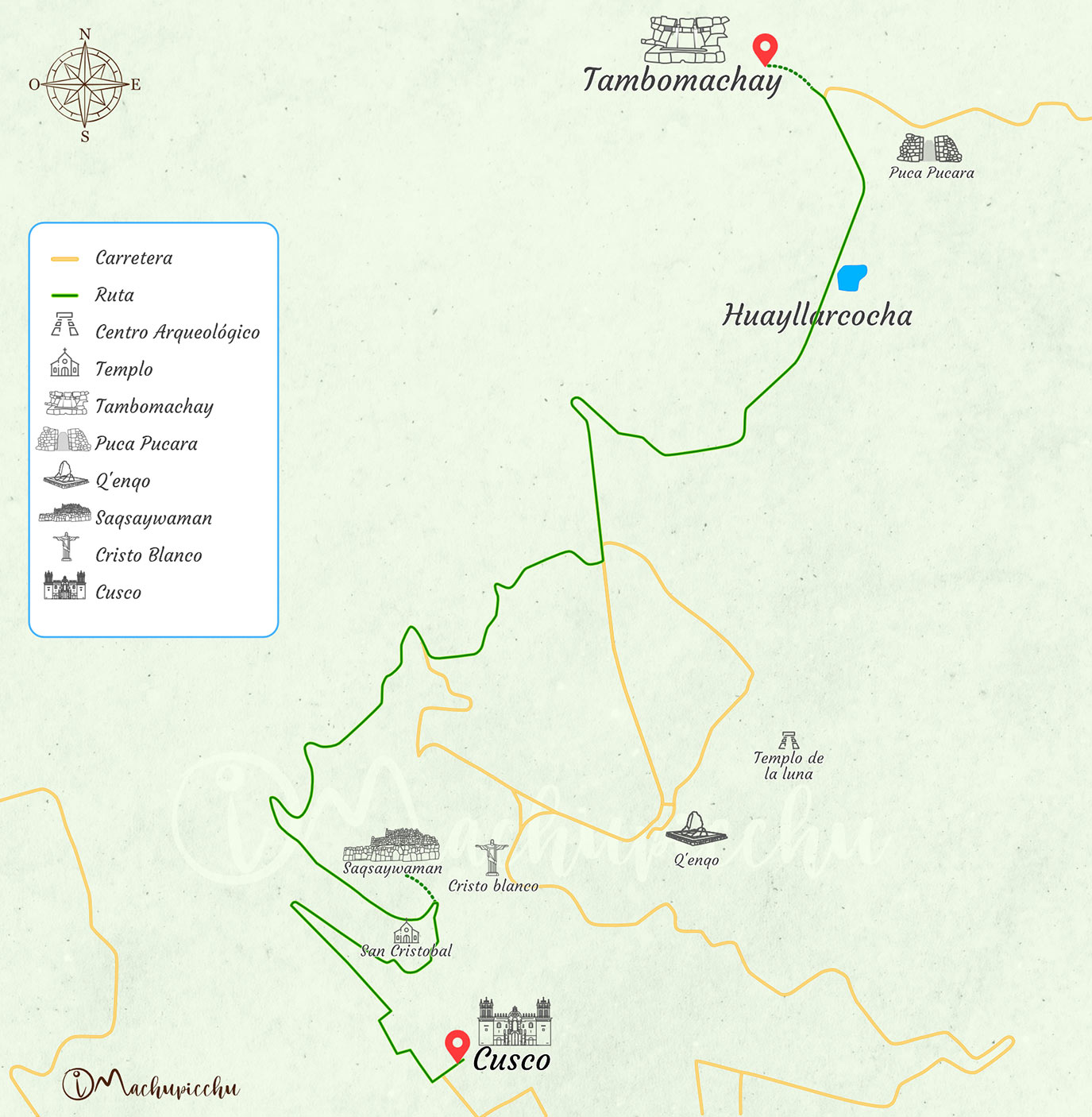 Mapa para llegar a Moray