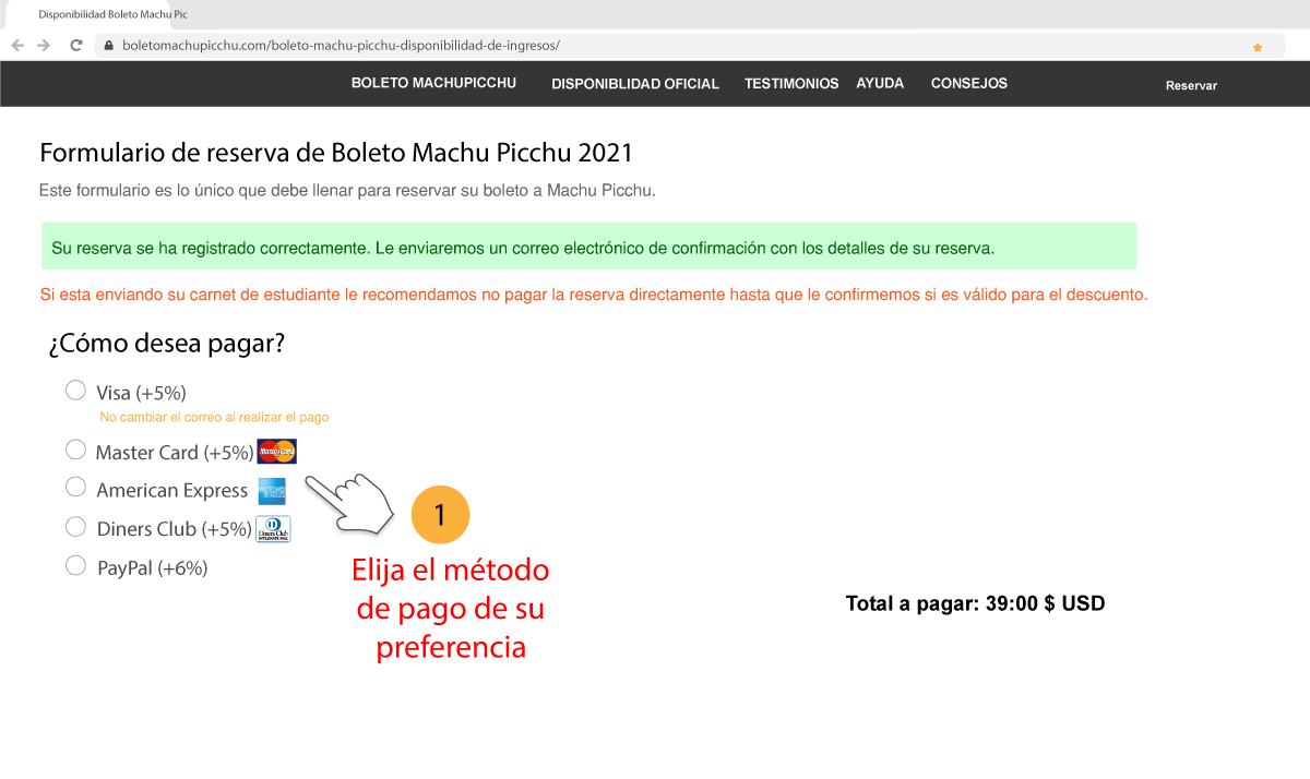 Compra boleto Machu Picchu