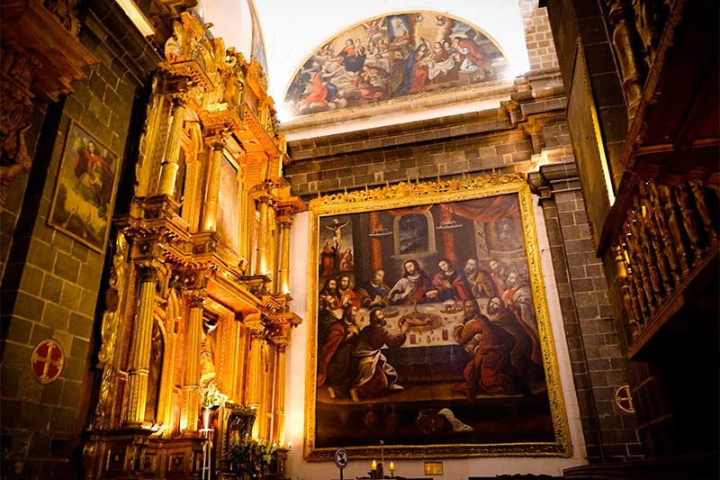Inside the Cathedral of Cusco