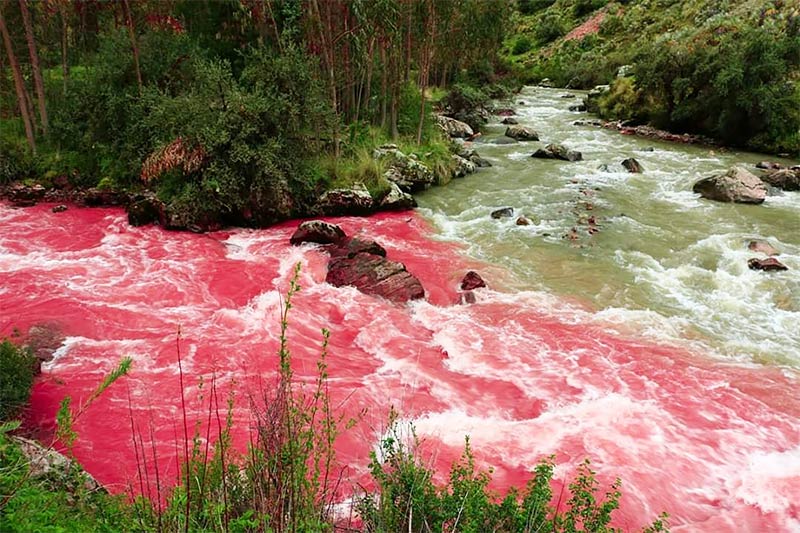 El río rojo en Cusco