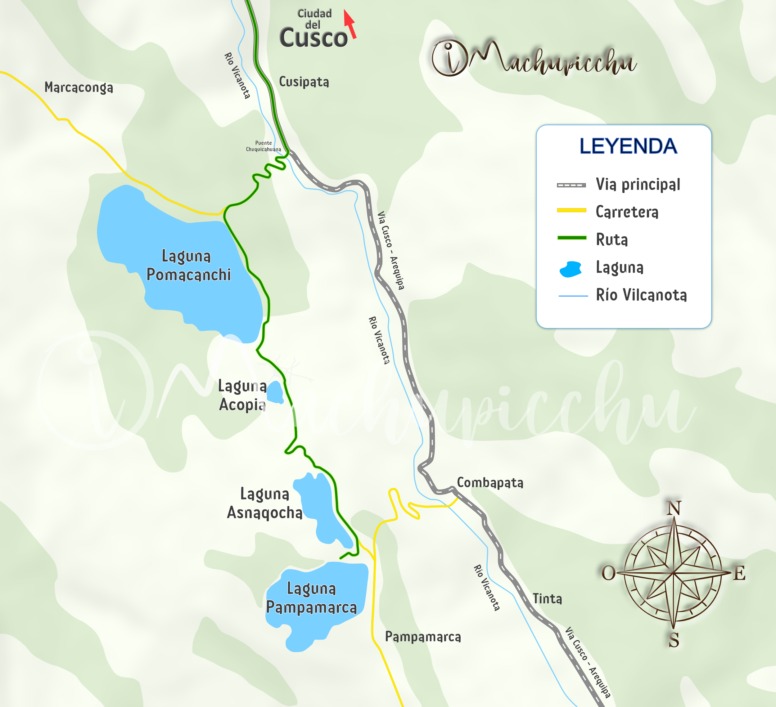 Mapa Las Lagunas 