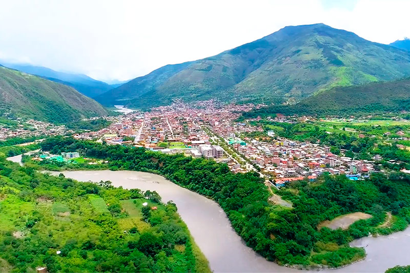 Vista de la ciudad de Quillabamba