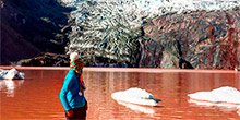 Laguna roja o laguna chocolate en Cusco