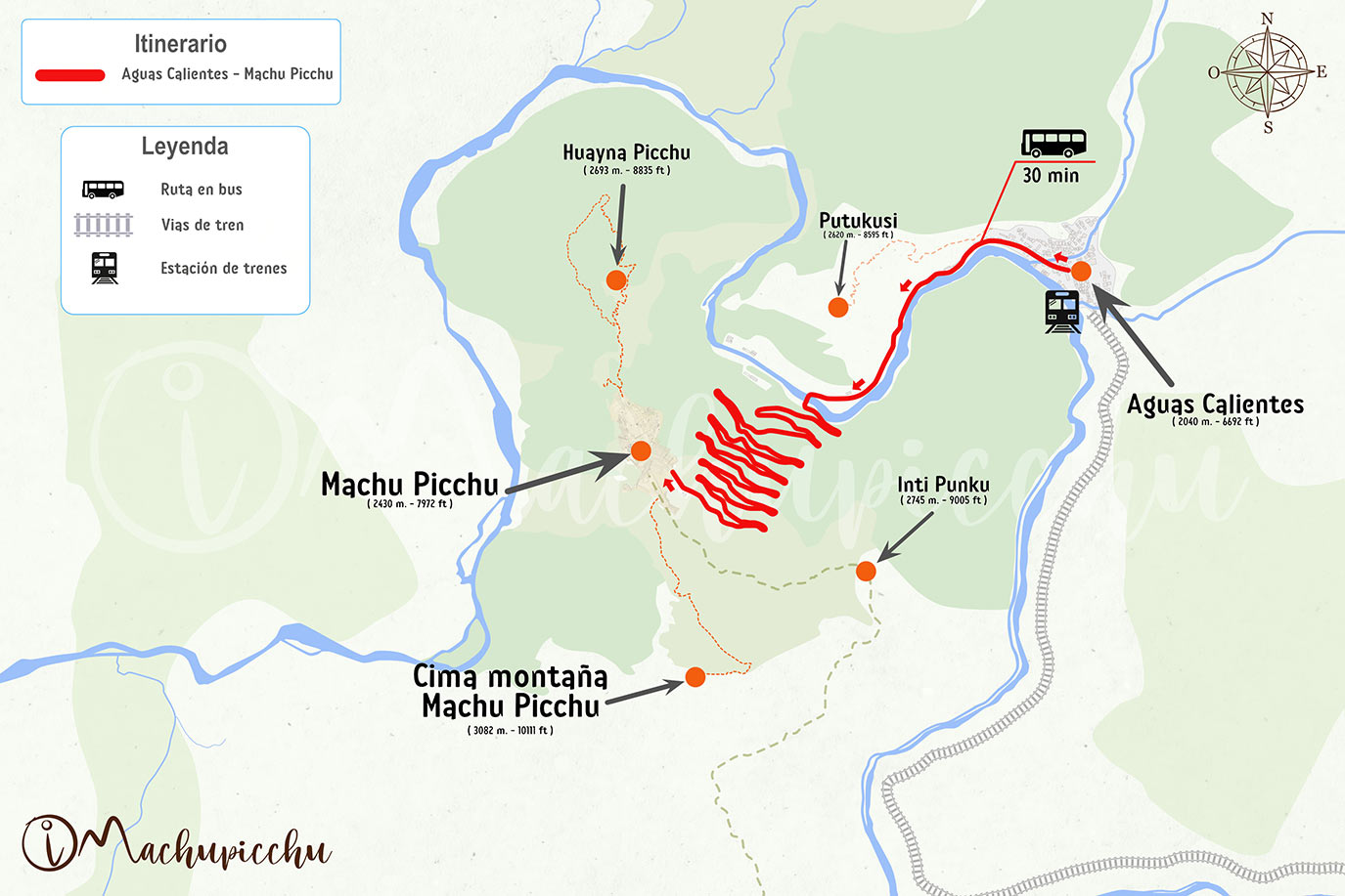 Mapa Aguas Calientes machupicchu