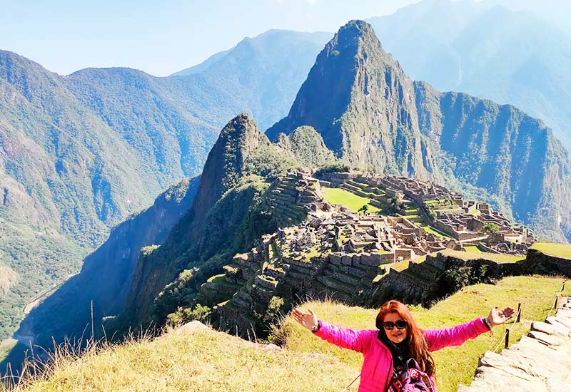 Foto clássica de cartão postal Machu Picchu
