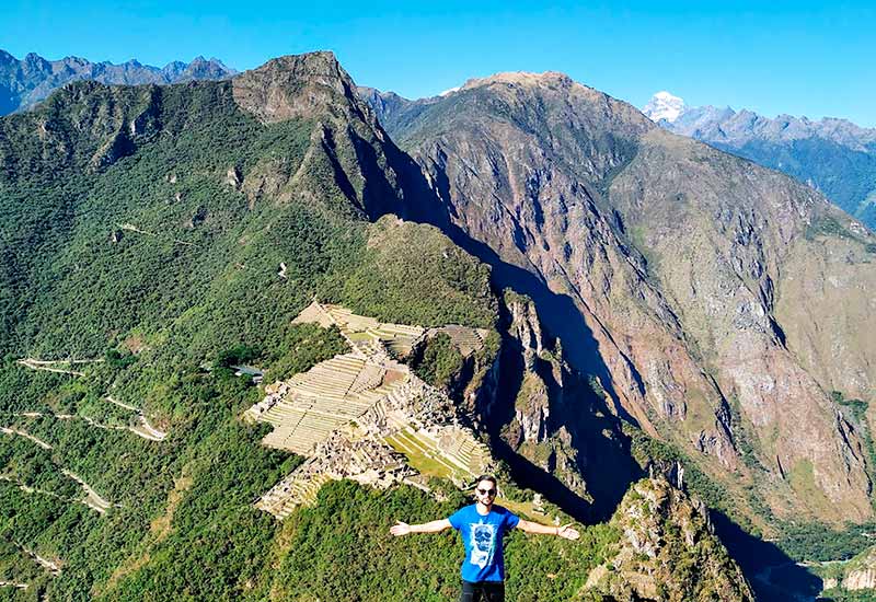 Imagem panorâmica de Huayna Picchu