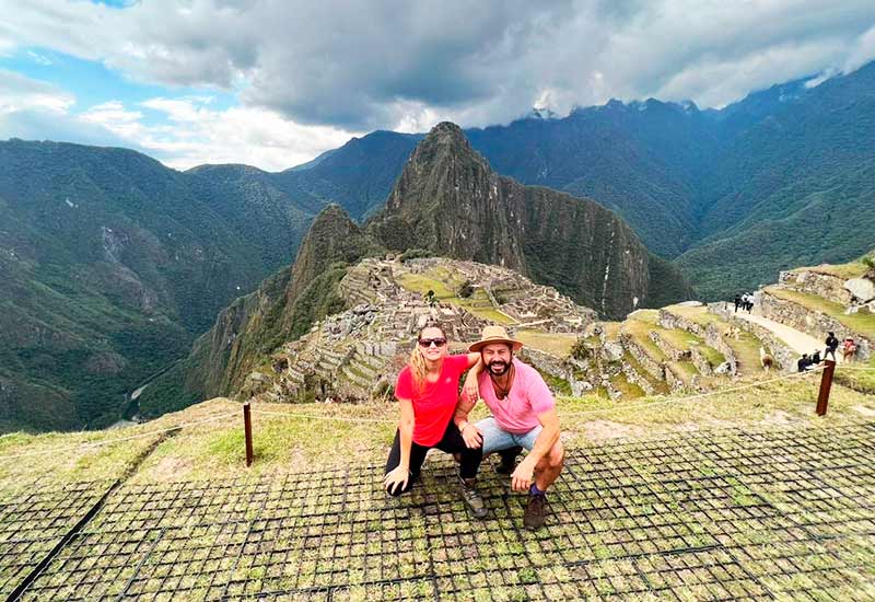 Tourists in Machu Picchu