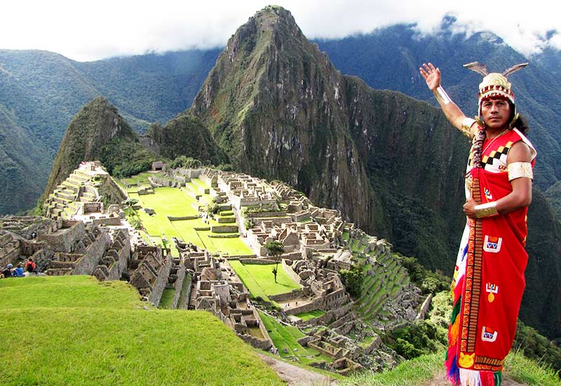 Inca en Machu Picchu