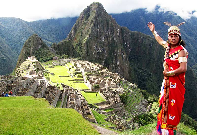 Representation of the Inca in Machu Picchu
