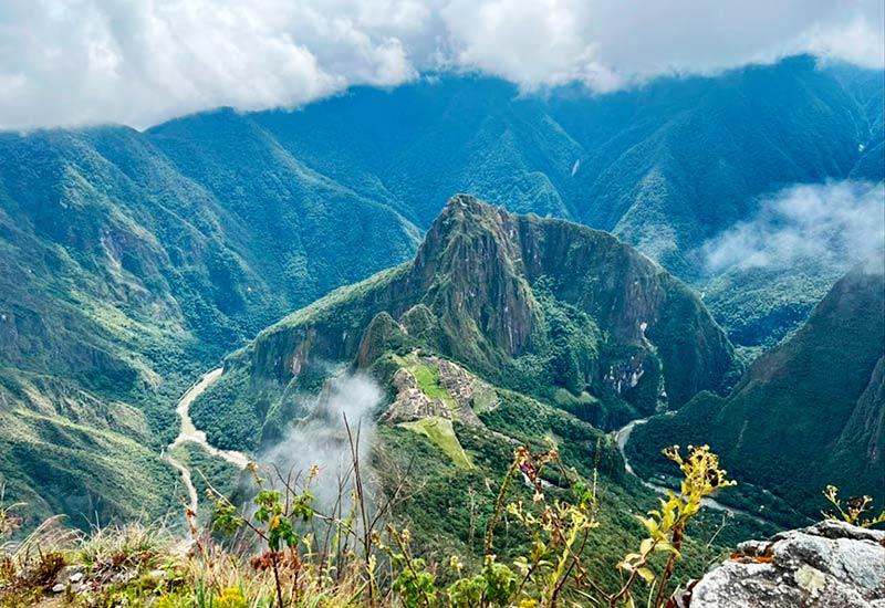 Fotografia da montanha de Machu Picchu