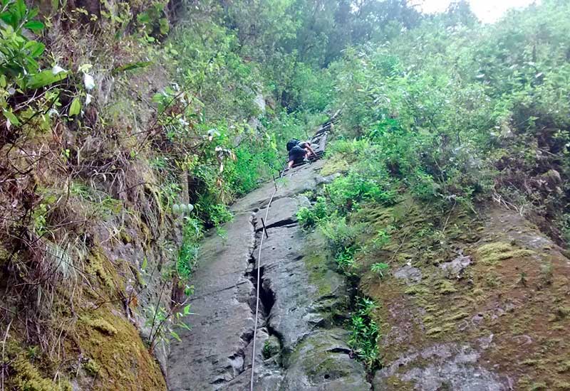 Machu Picchu Stairs to Putucusi 