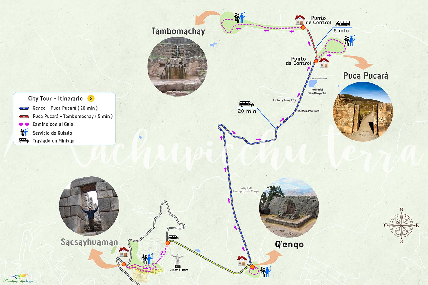 Mapa para llegar a Pucapucara