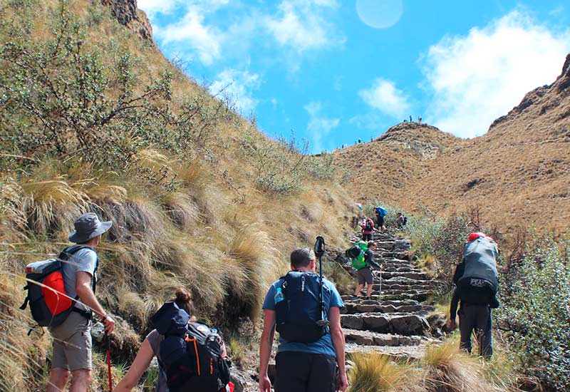 Subida da Trilha Inca até Machu Picchu 