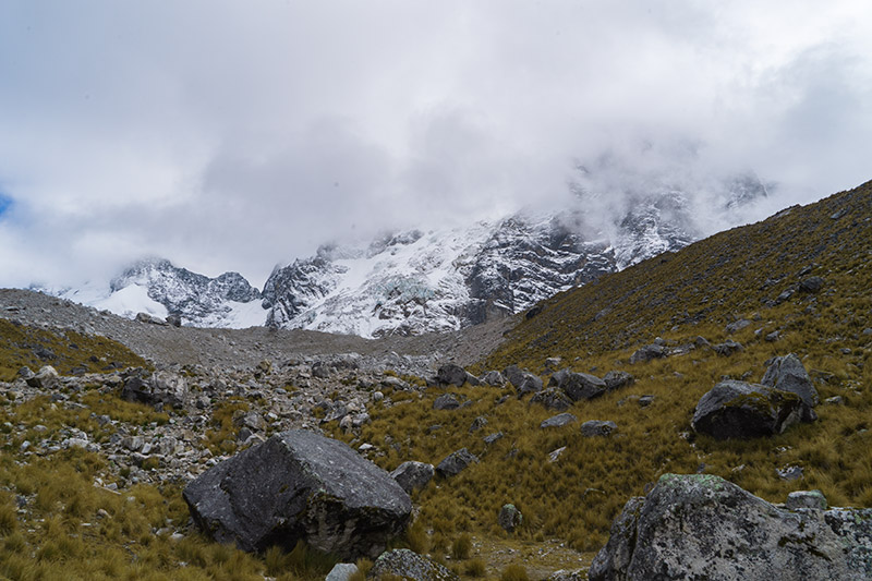 Panoramic view to Salkantay Mountain