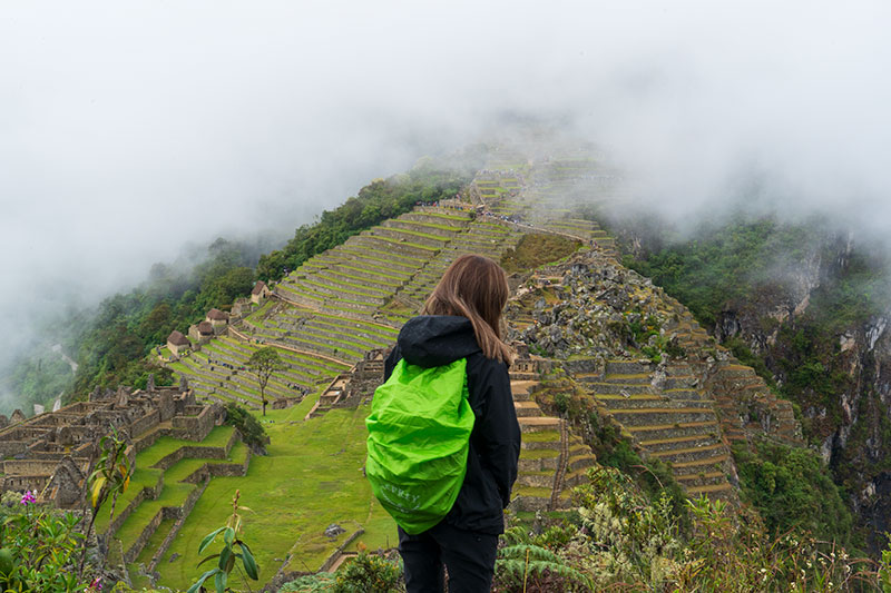 View of Machu Picchu from Huchuy Picchu