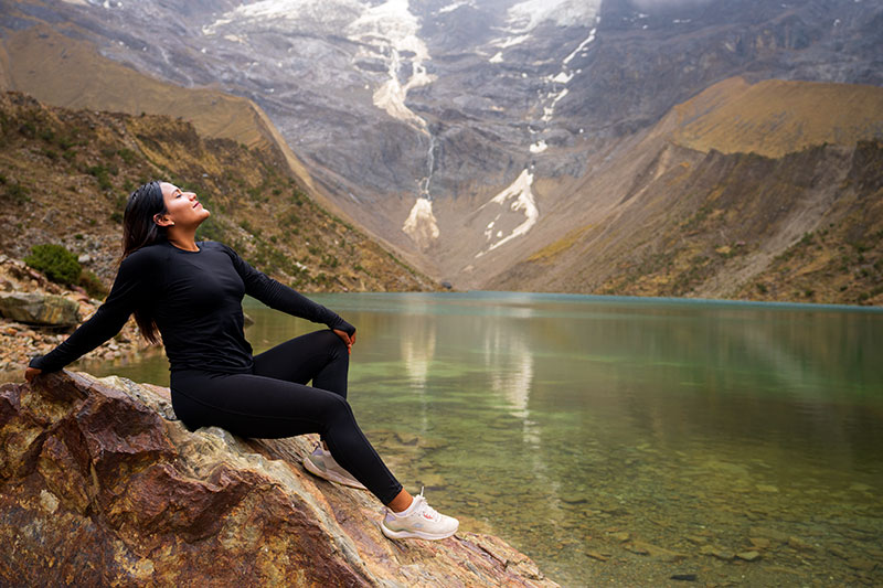 Disfrutando de la Laguna Humantay
