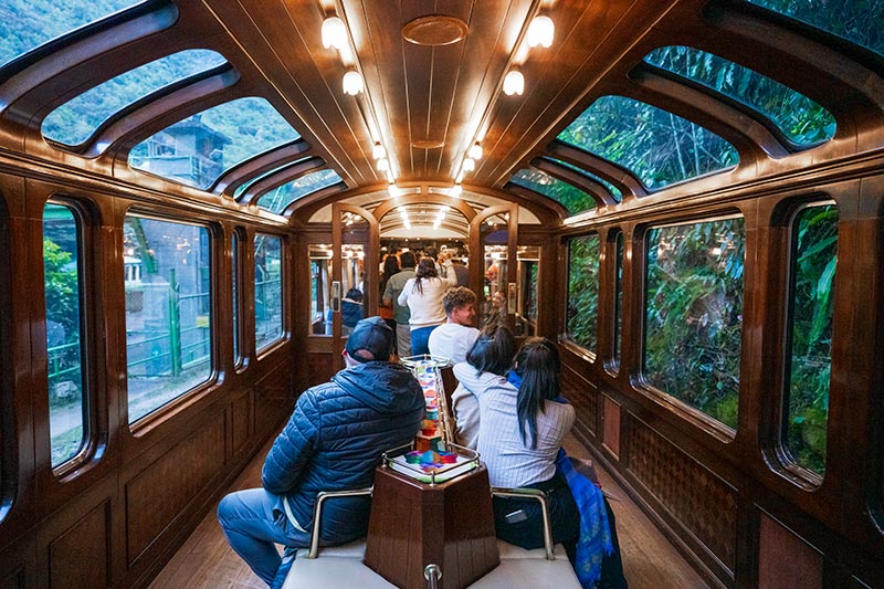 Viaje en tren Vistadome Observatory