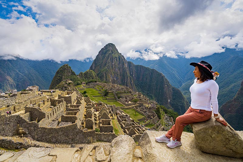 Vista panorâmica da cidadela inca