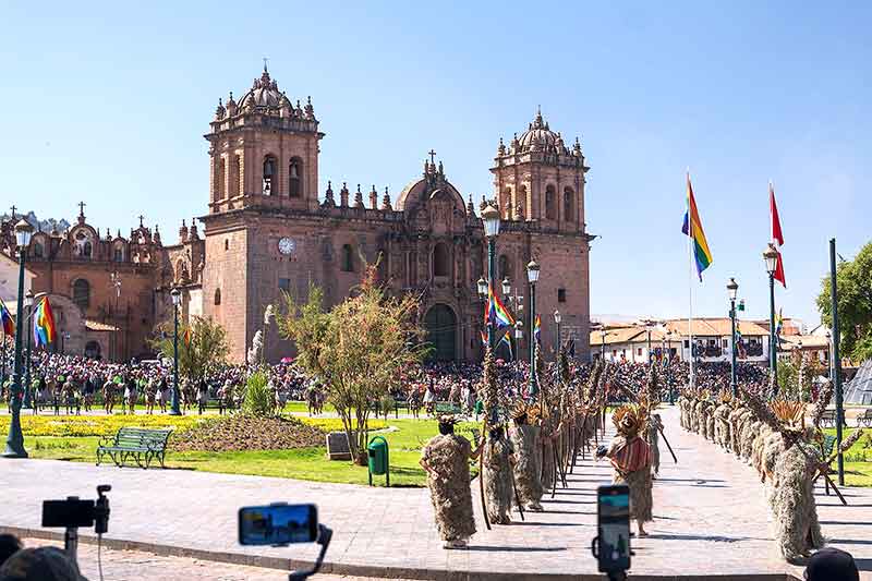Inti Raymi plaza Armas