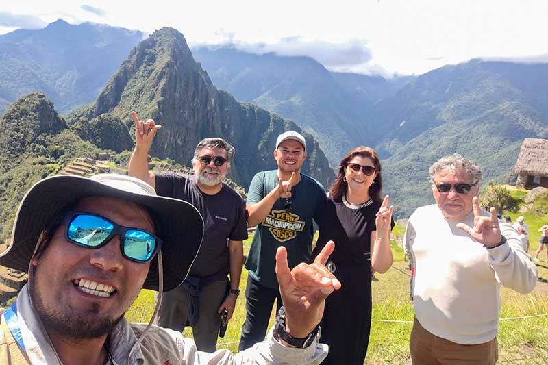 Tourist in Machu Picchu