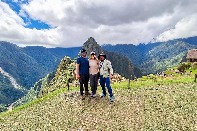 Montanha Huayna Picchu ao fundo