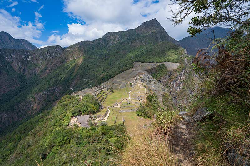 Descending from Huchuy Picchu Mountain